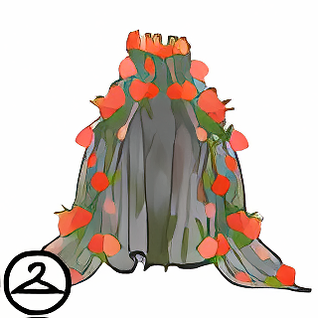Dyeworks Black: Summery Floral Cape