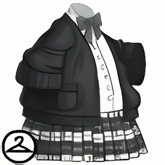 Dyeworks Black: Pink Kawaii School Outfit
