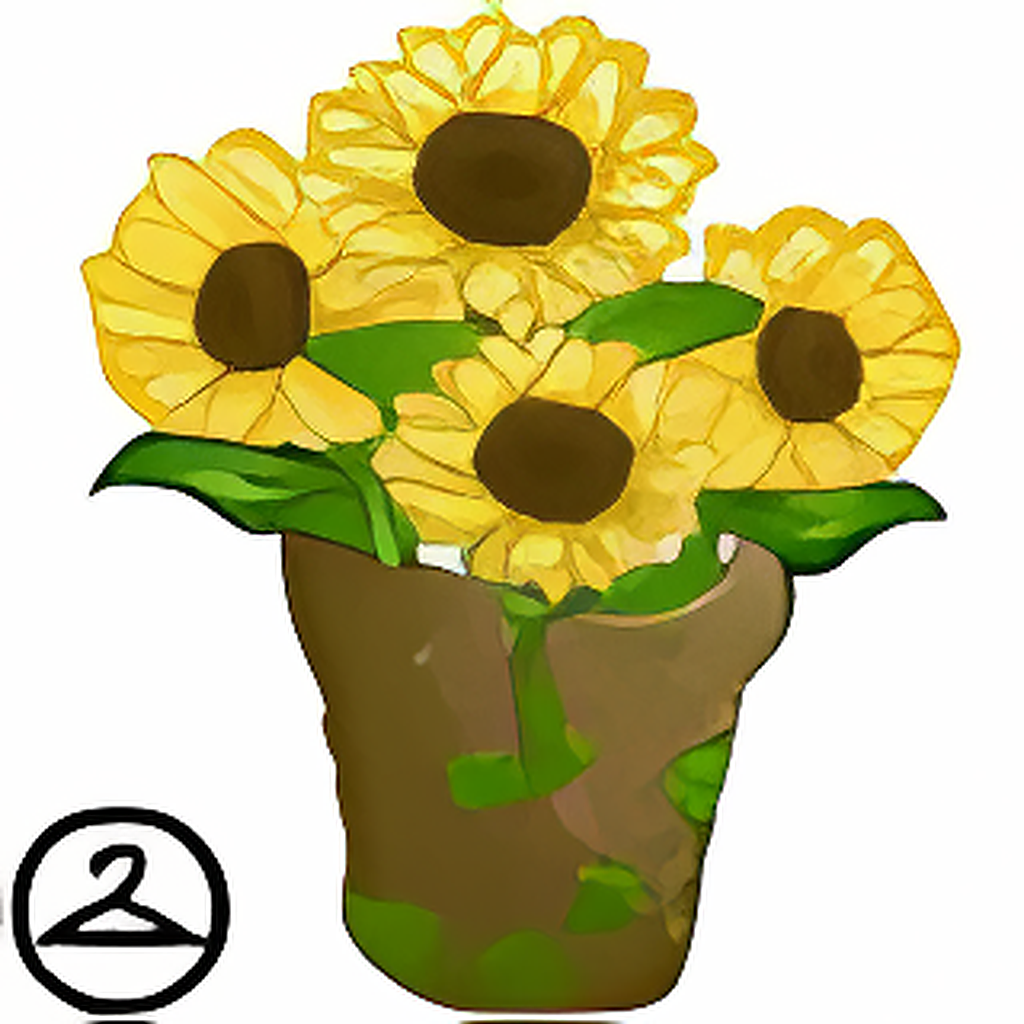 Sunflower Pot
