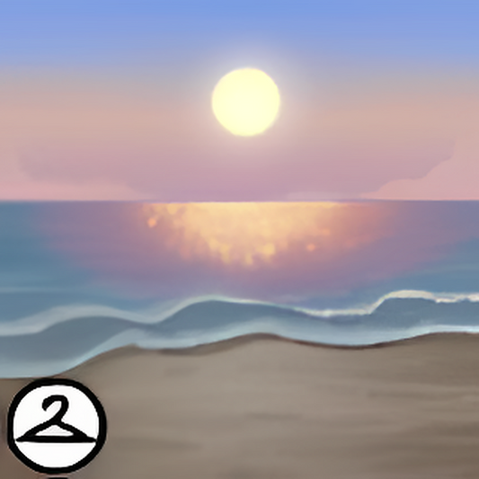 Tranquil Ocean Sunrise Background