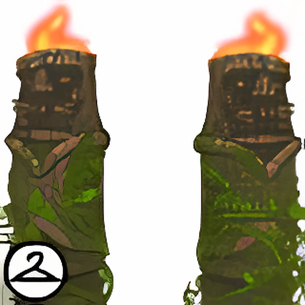 Impressive Tiki Pillars
