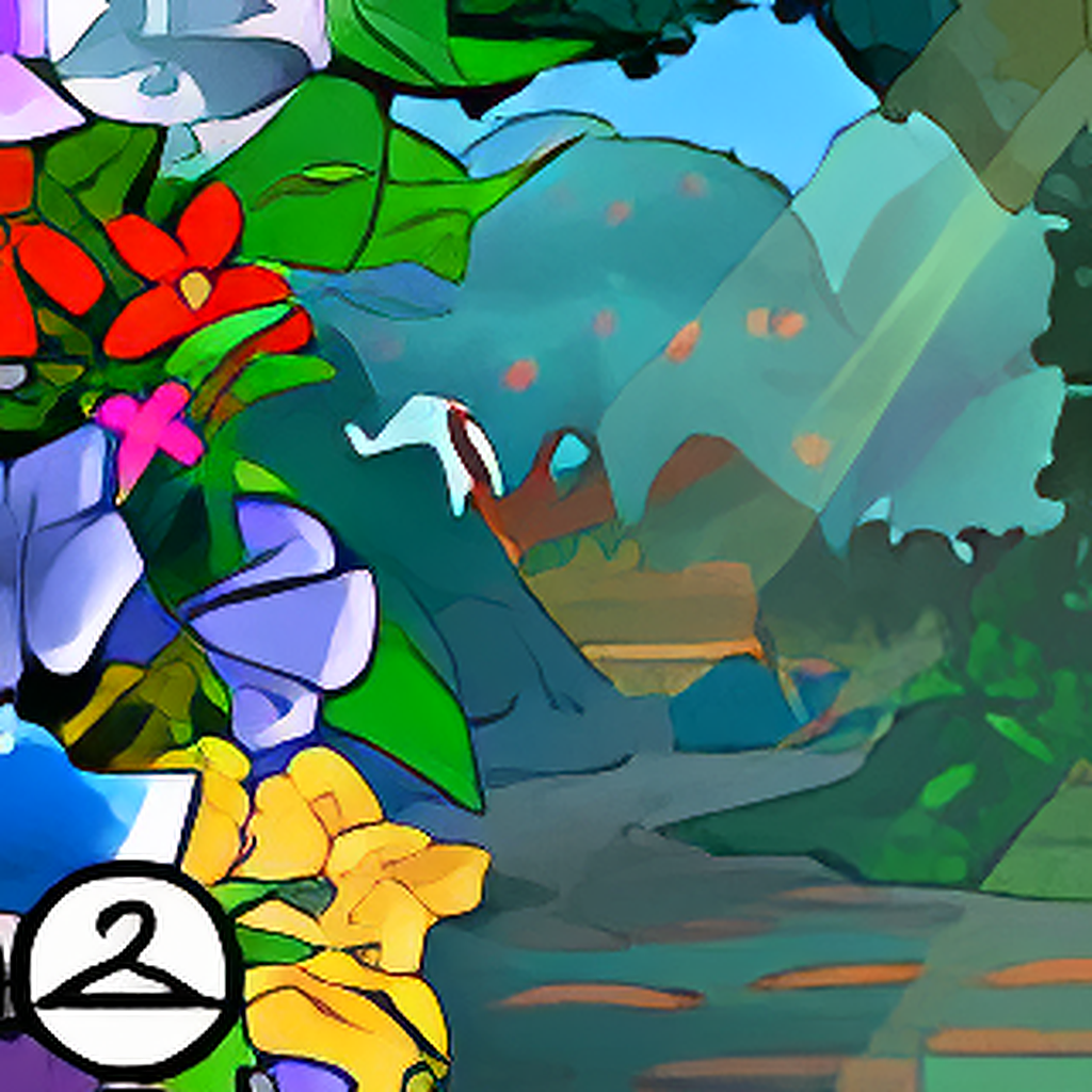 Secret Garden Pathway Background