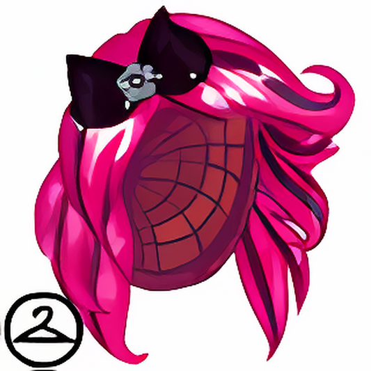 Radiant Pink Wig with Gothic Headband