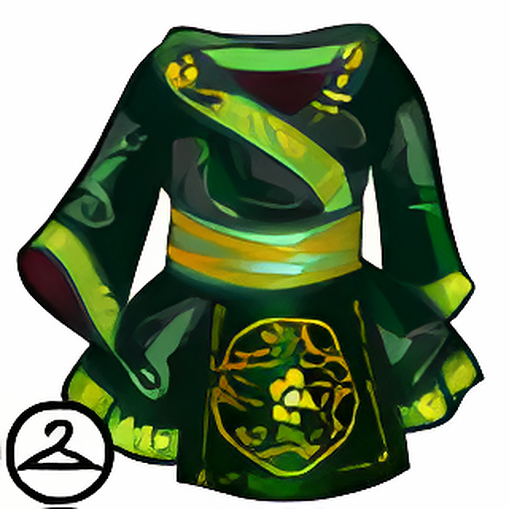 Dyeworks Green: Elaborate Ninja Dress