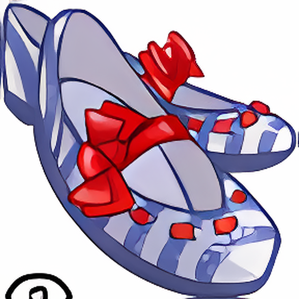 Glittery Striped Shoes