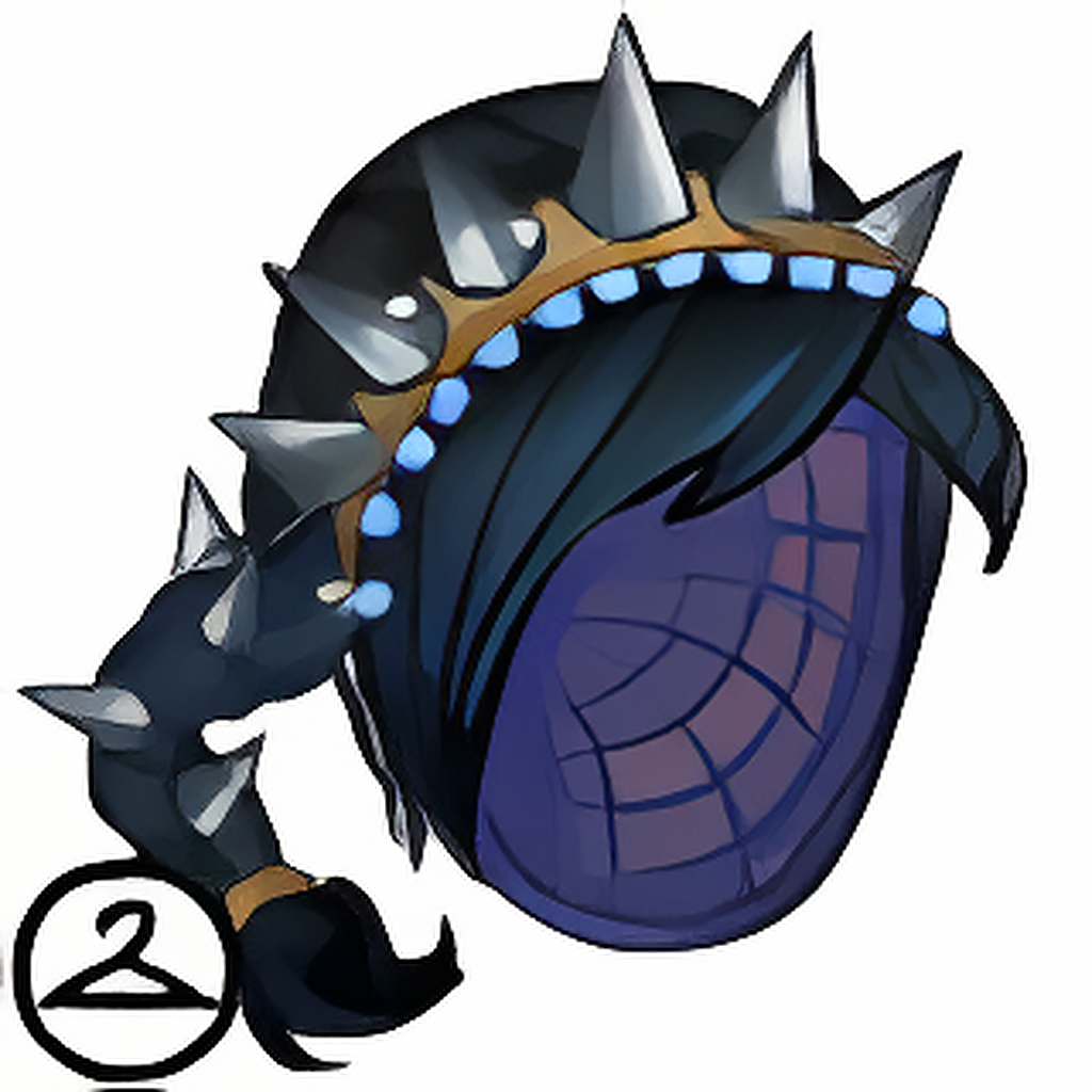 Spiked Black Wig