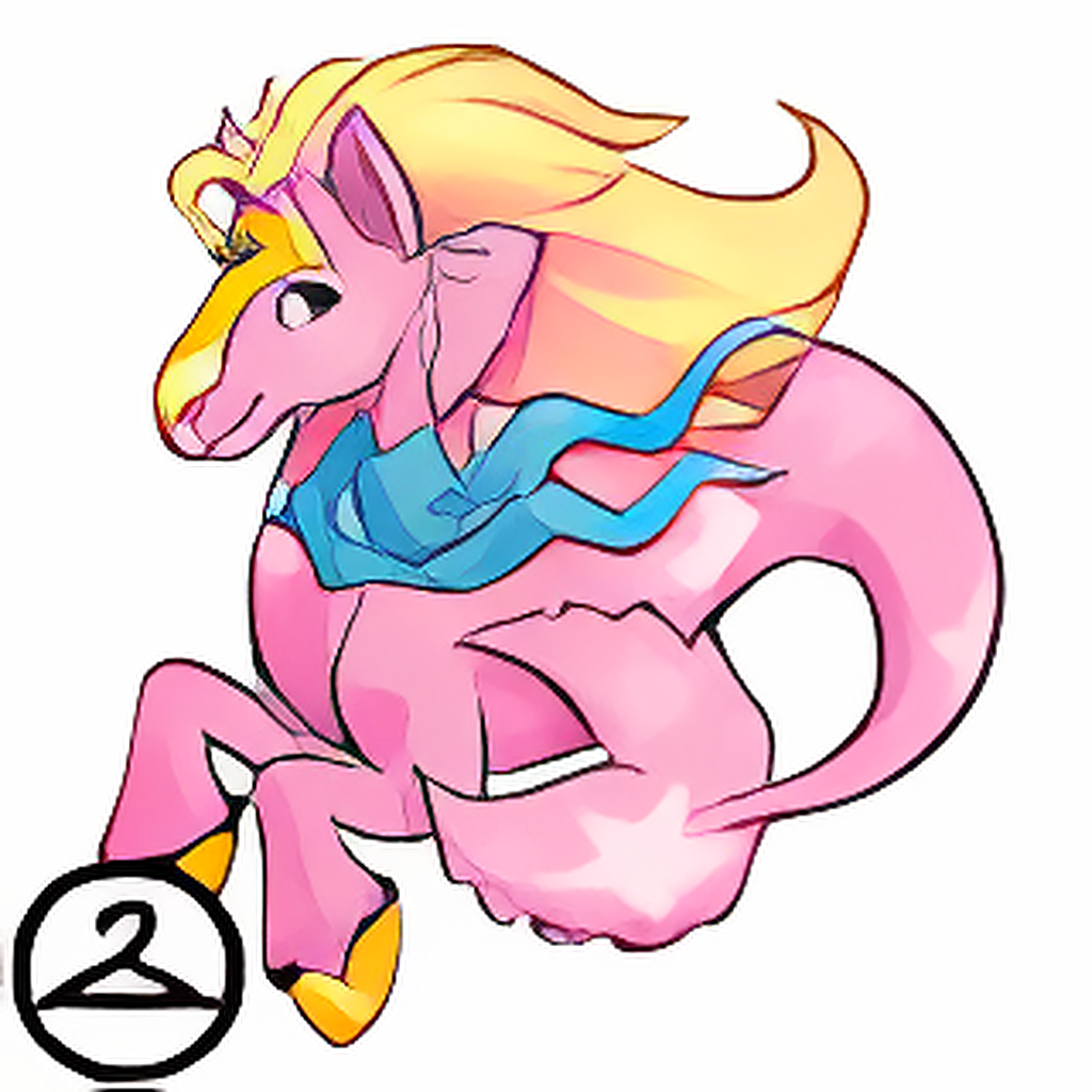 Prismatic Pink: Celebratory Anniversary Peophin