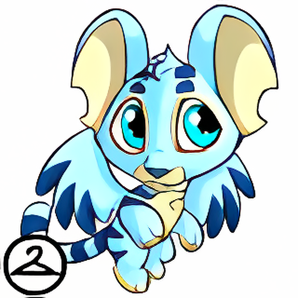 Prismatic Ice: Baby Faerie Kougra