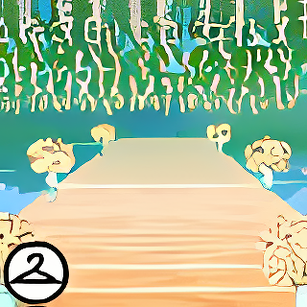 Enchanting Water Glade Background