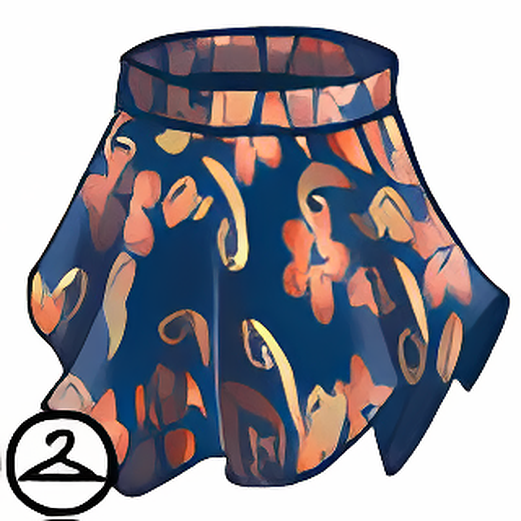 Fall Floral Skirt