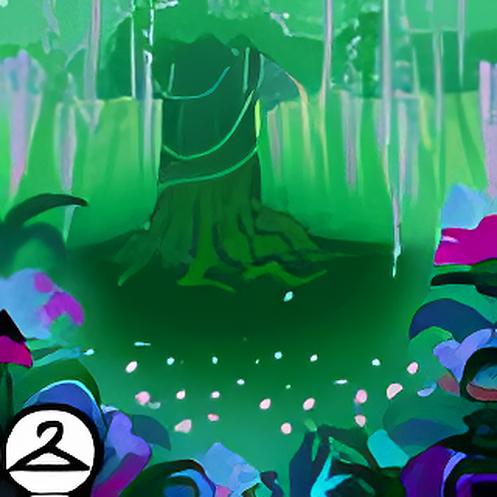 Glowing Butterfly Garden Background