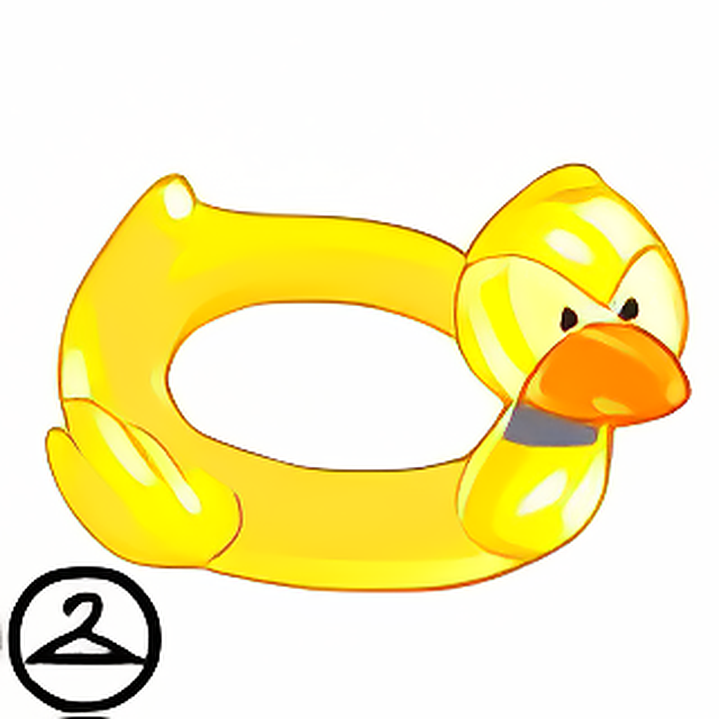 Adorable Yellow Mallard Float Ring