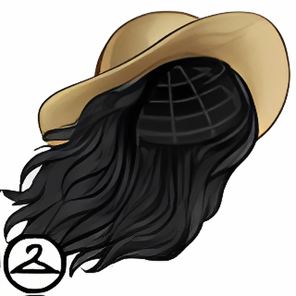 Dyeworks Black: Windswept Wig and Hat