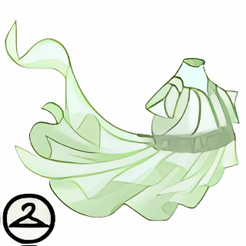 Dyeworks Green: Maraquan White Beaded Gown