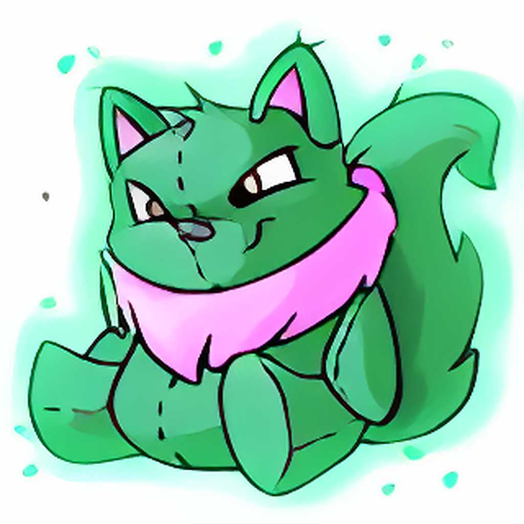 Magical Green Wocky Plushie