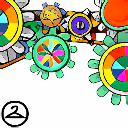 Vibrant Gears Garland