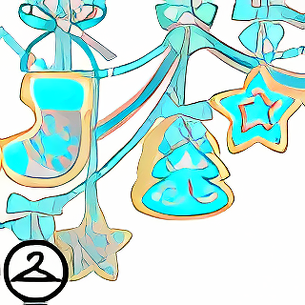 Dyeworks Blue: Sugar Icing Holiday Cookies Garland