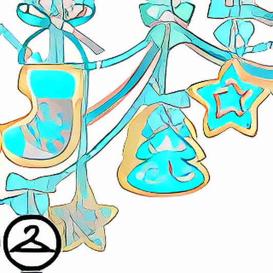 Dyeworks Blue: Sugar Icing Holiday Cookies Garland