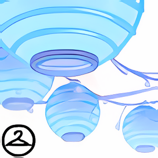 Dyeworks Blue: Dusty Pink Lamps Garland