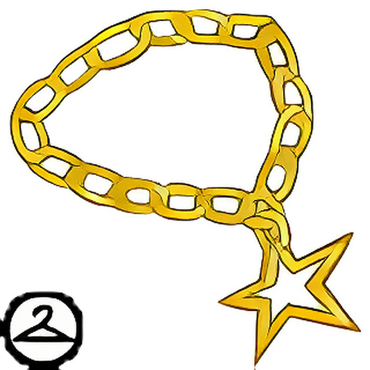 Gold Neopets Star Chain Necklace