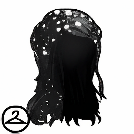 Dyeworks Black: Snowfall Long Hair
