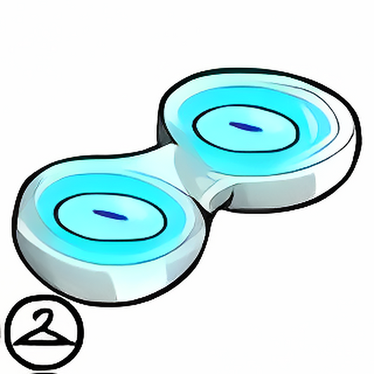 Mutant Blue Glowing Contacts