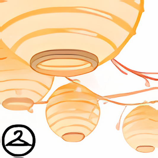 Dyeworks Orange: Dusty Pink Lamps Garland