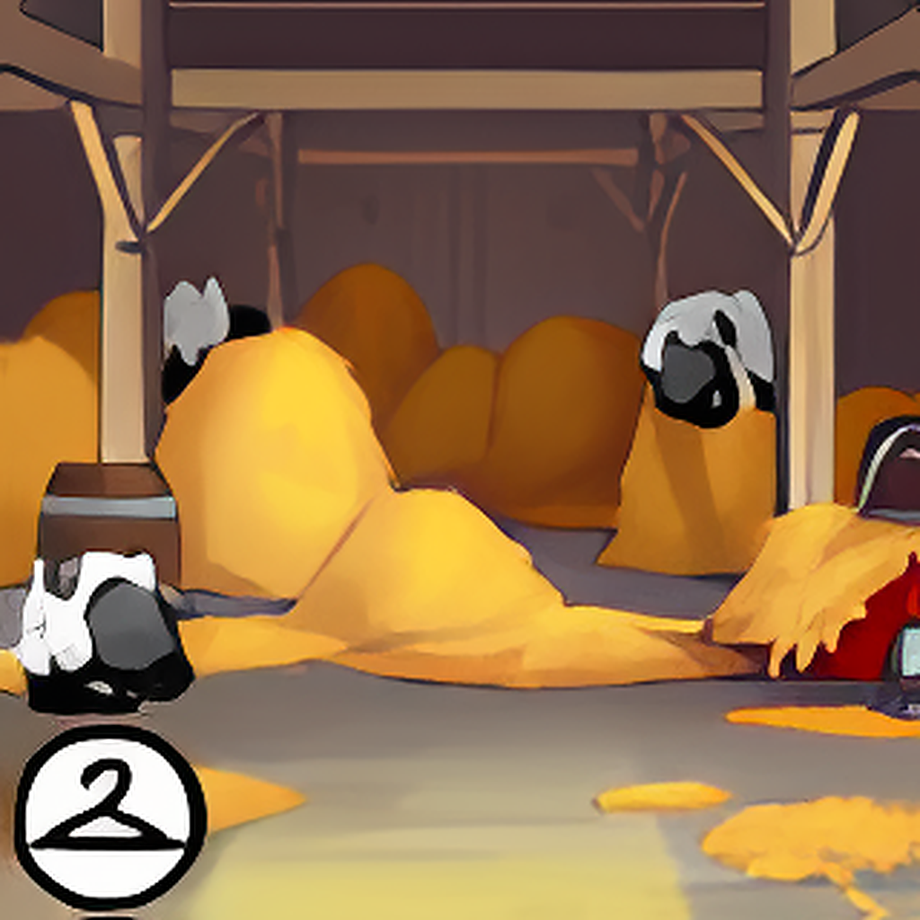 Inside a Barn Background