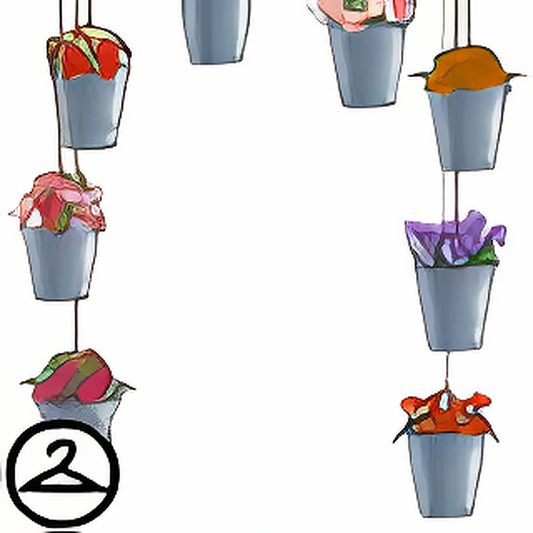 Colourful Flower Bucket Garland