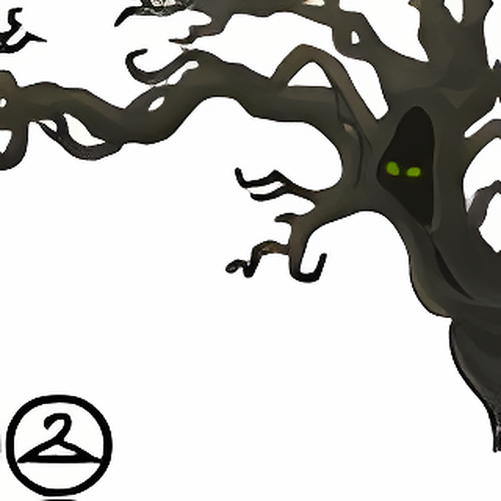 Haunted Woods Trees Foreground