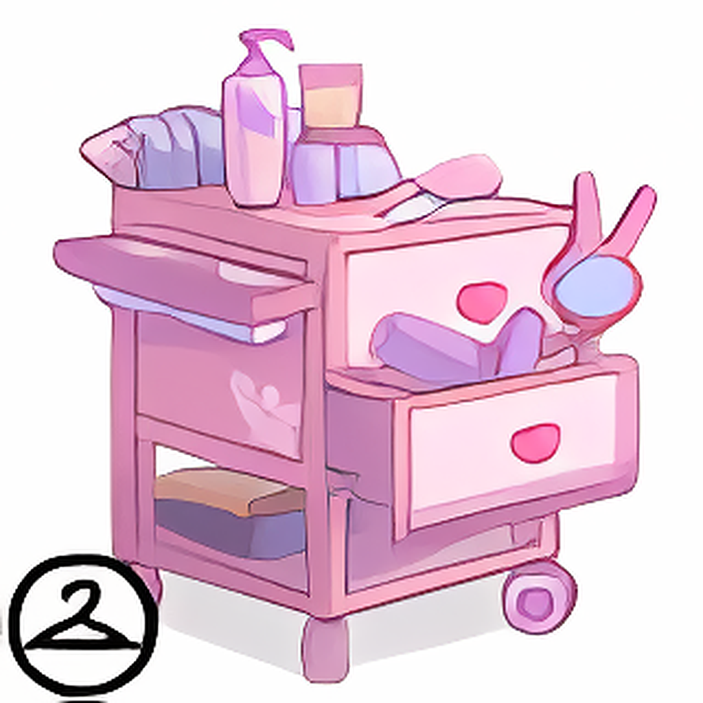 Usuki Beauty Salon Cart Trinket