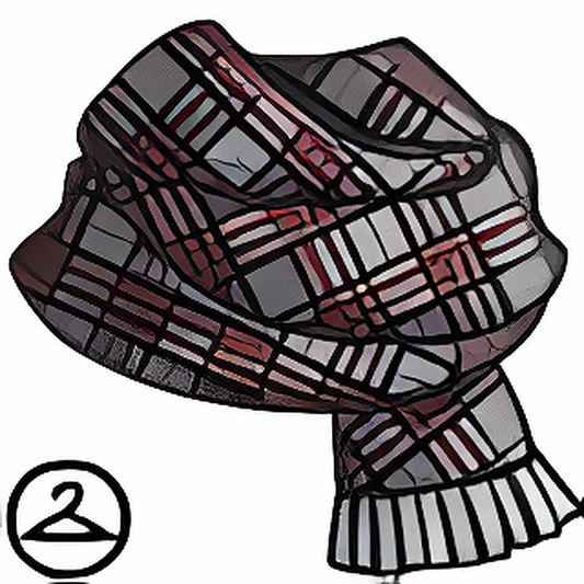 Dyeworks Grey: Extra Plaid Scarf