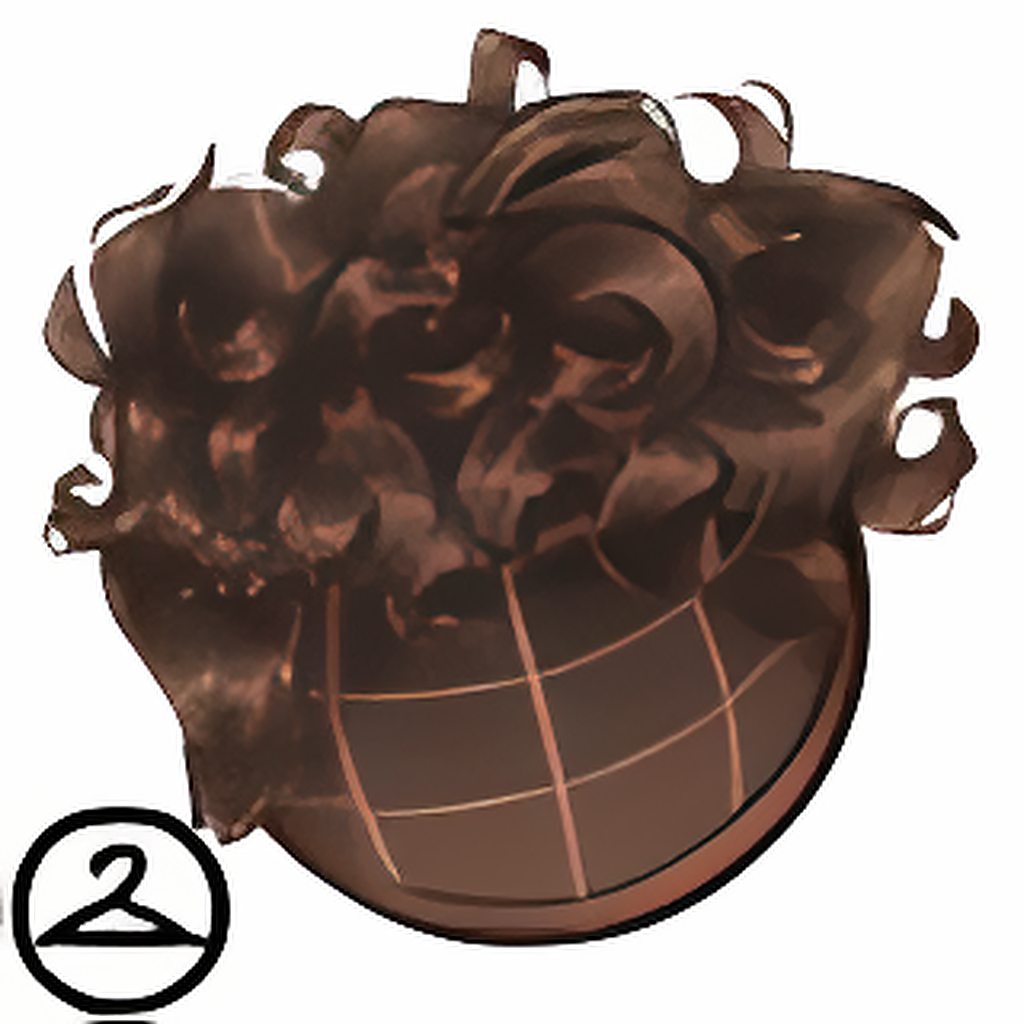 Brown Wig of Curly Locks