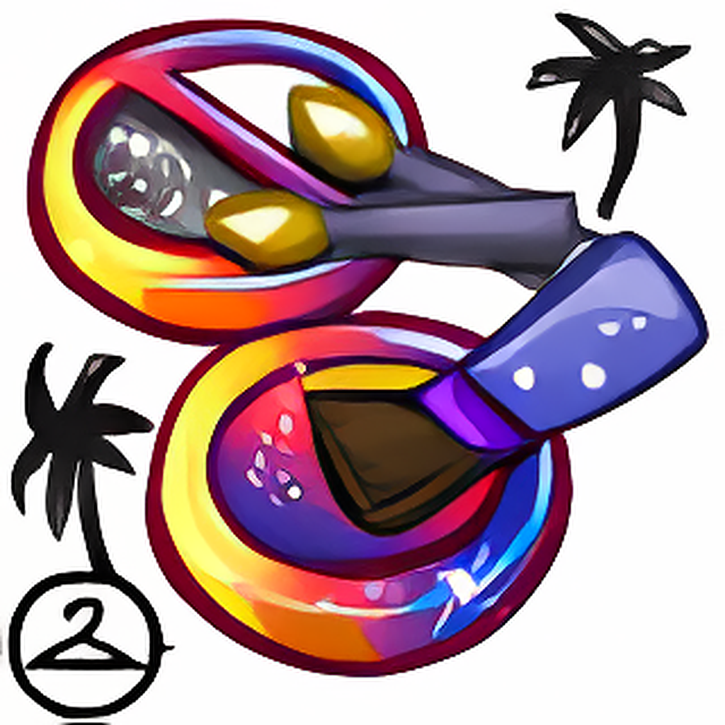 Eventide Palm Tree Face Paint