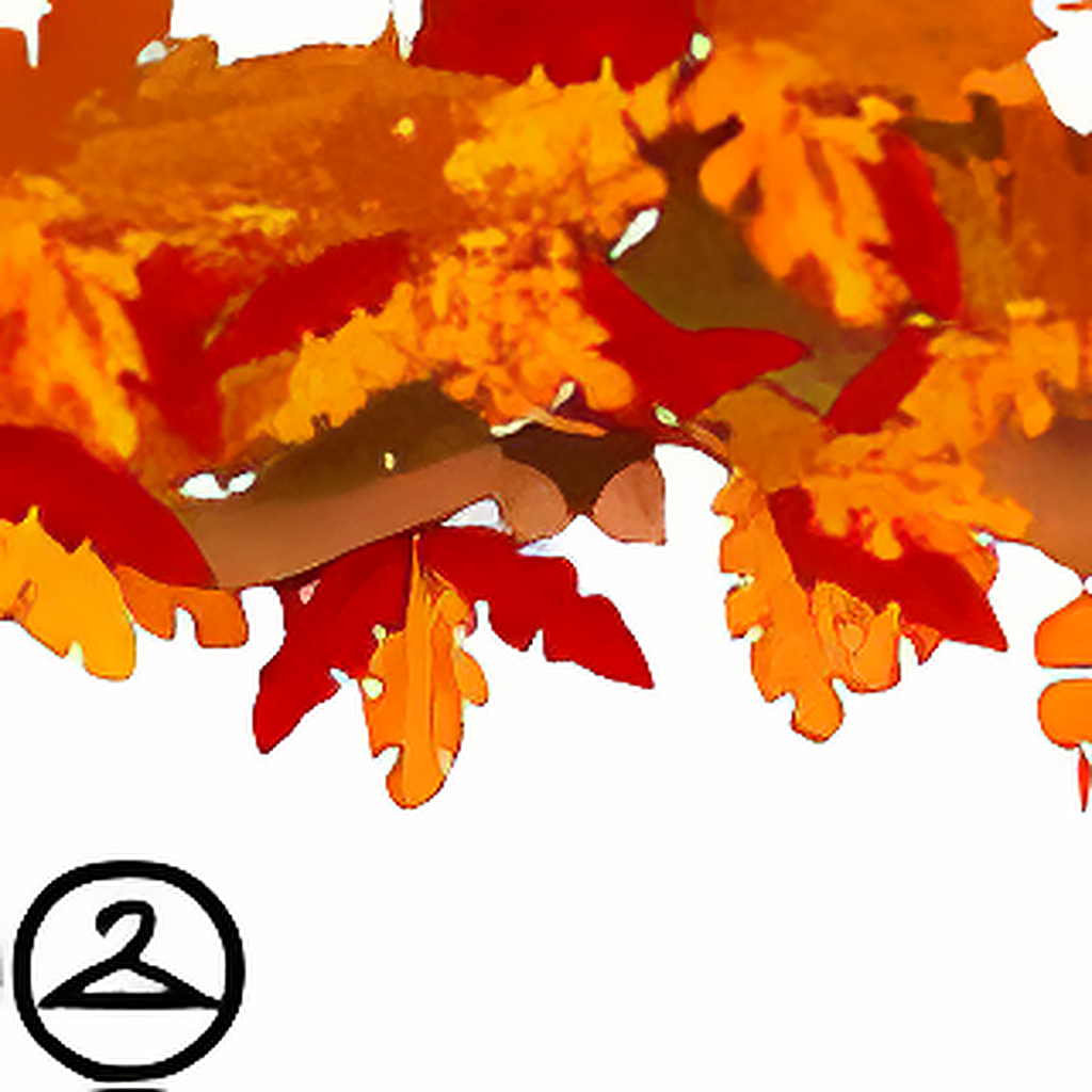Autumn Leaf and Nut Garland