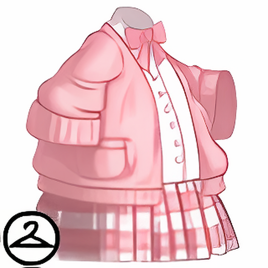 Pink Kawaii School Outfit