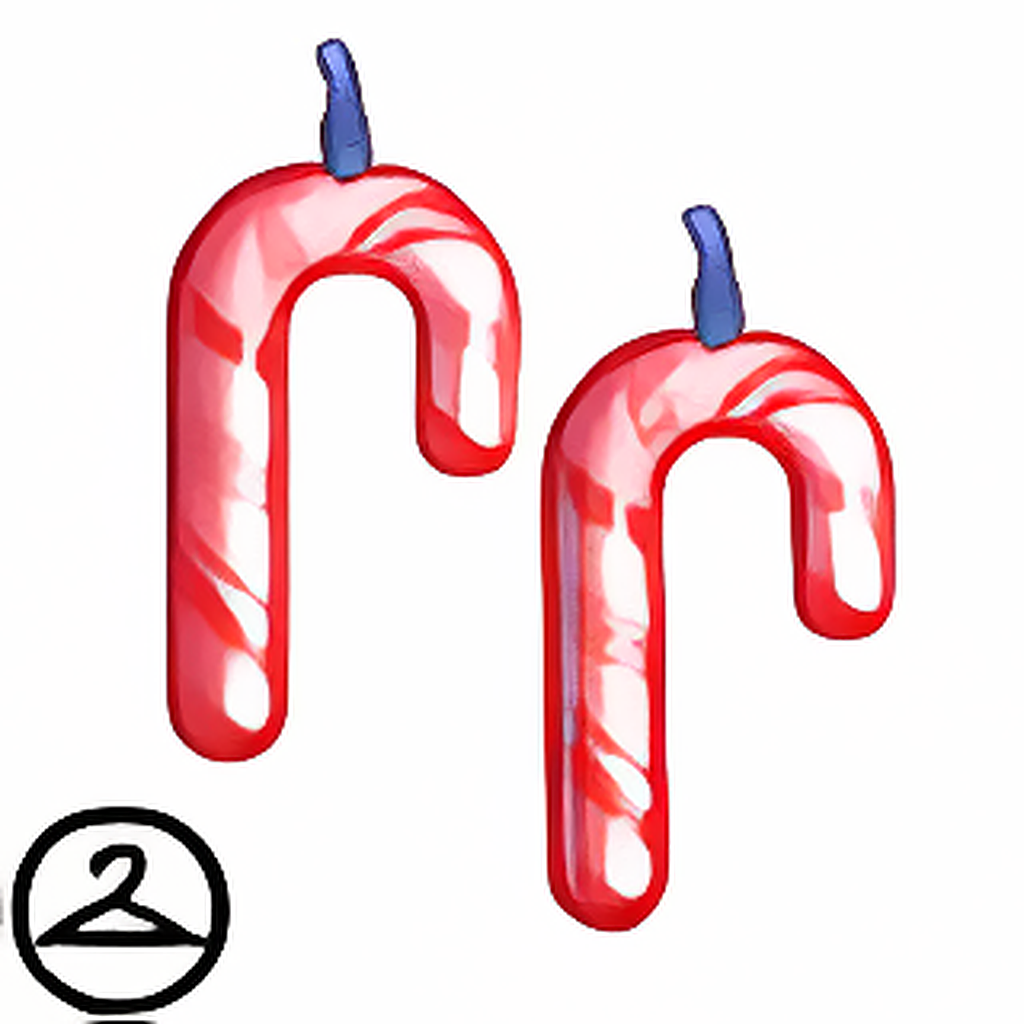 Candycane Earrings