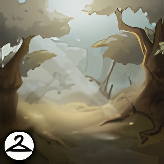 Walking in the Haunted Woods Background