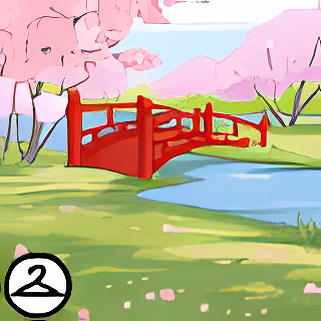 Peach Trees by Spring Background