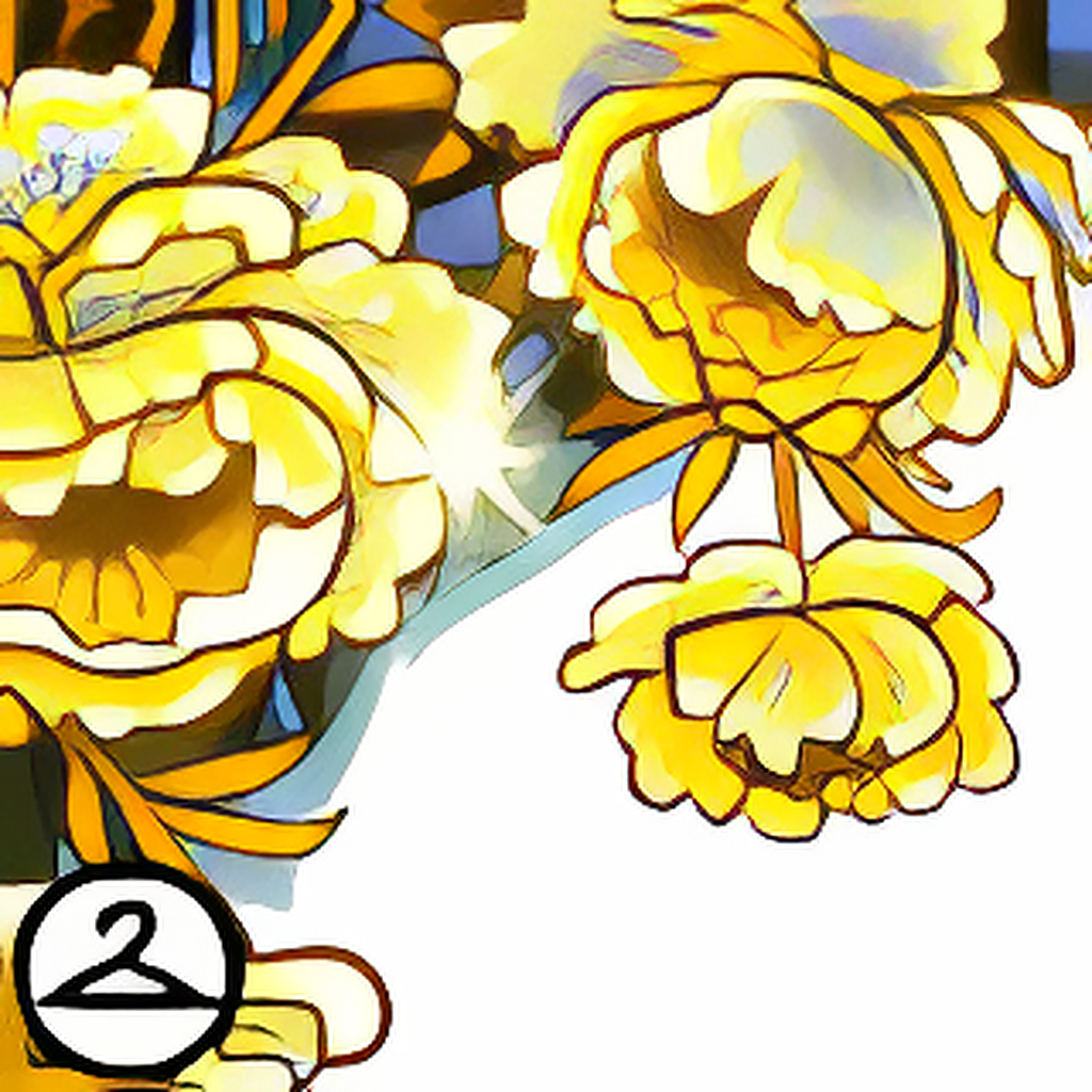Shining Golden Flowers Garland
