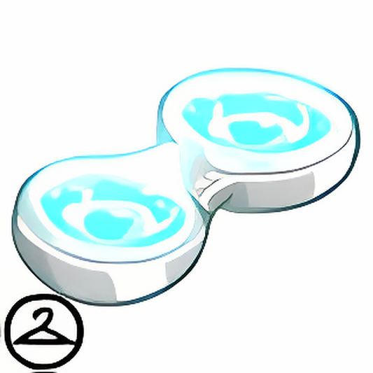 Glowing Blue Contacts