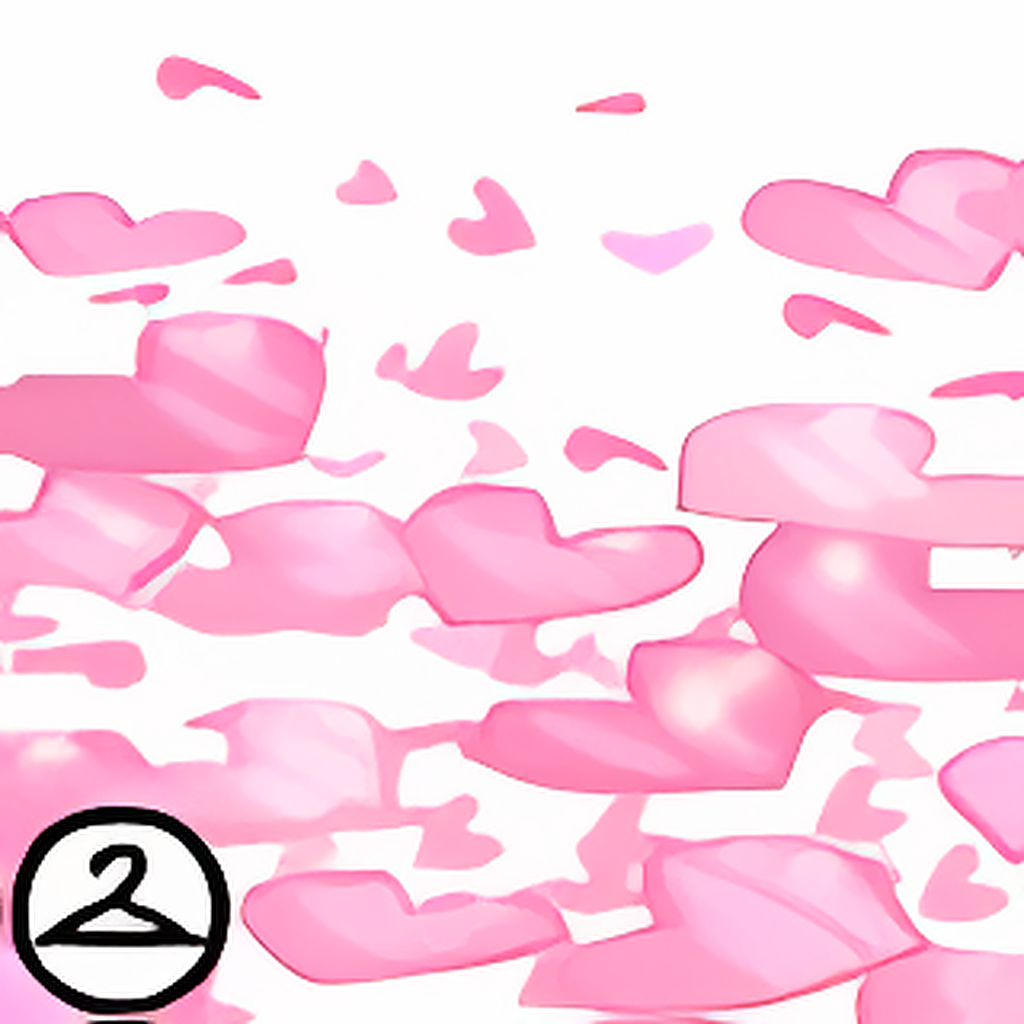 Dyeworks Pink: Golden Heart Confetti