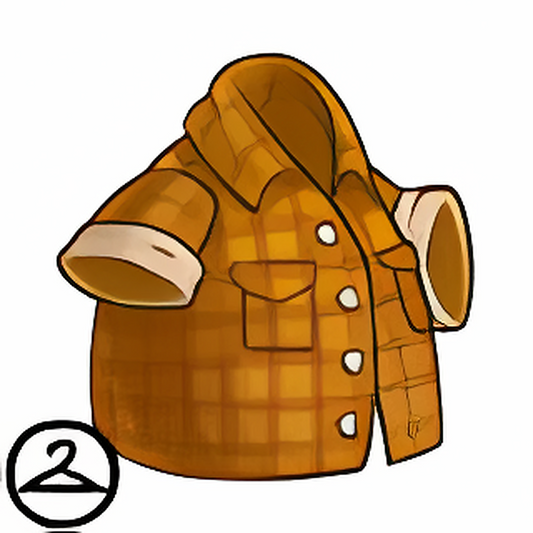 Maraquan Fall Orange Plaid Shirt