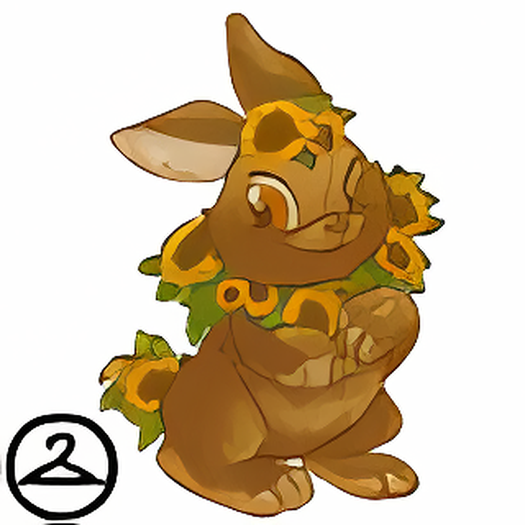 Prismatic Sunflower: Blooming Woodland Cybunny