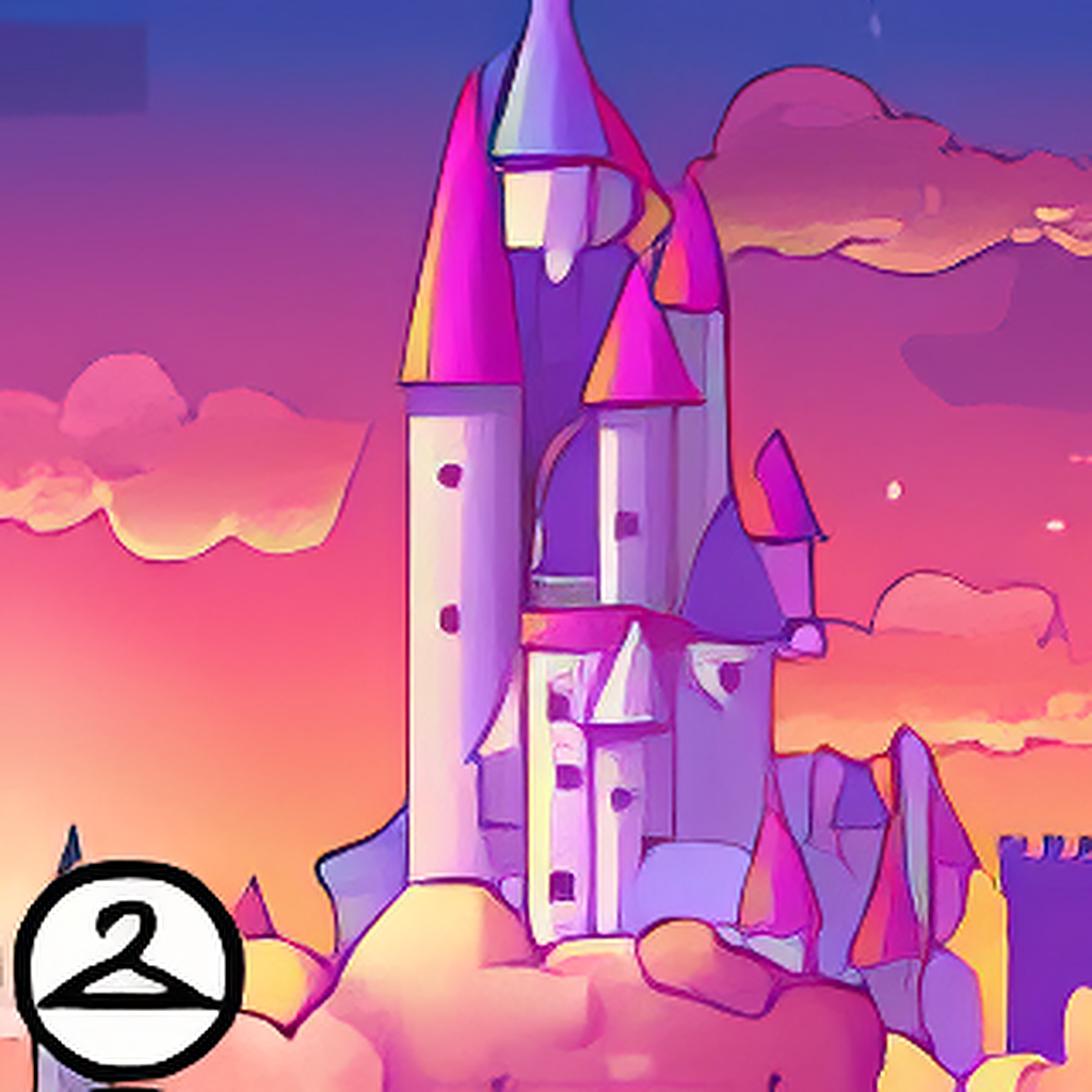 Cloudy Sunset in Faerieland Background