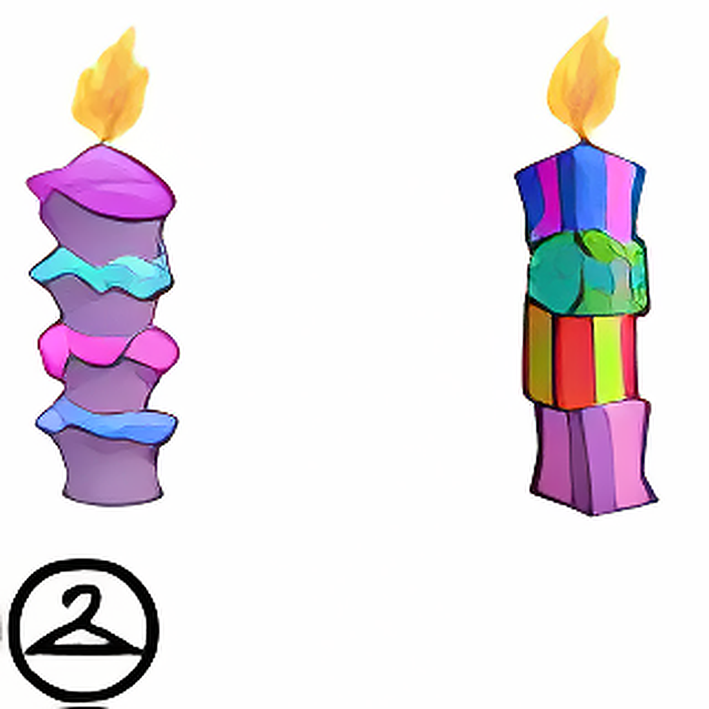 Birthday Candle Pillars