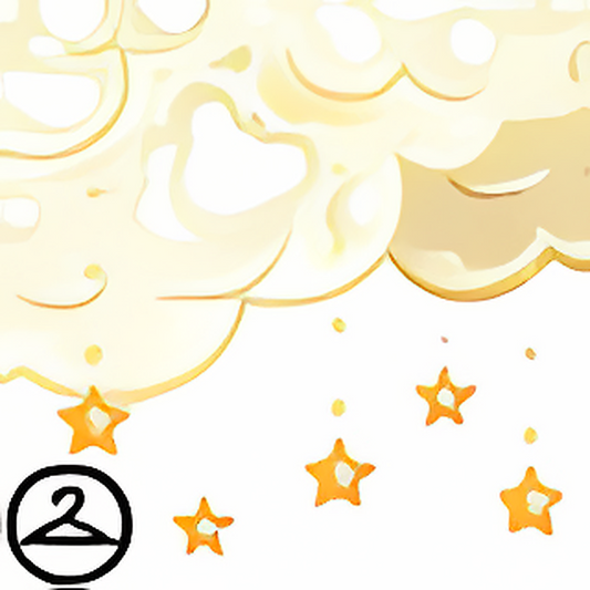 Dyeworks White: Raining Stars Garland