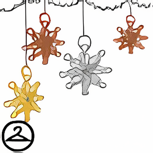 Woven Snowflake Garland