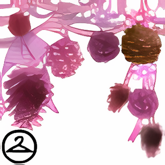 Sparkling Pink Pine Cone Garland