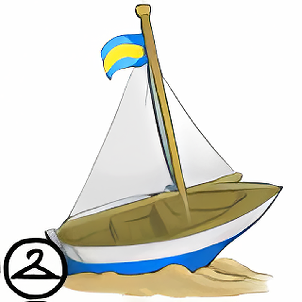 Beached Sailboat